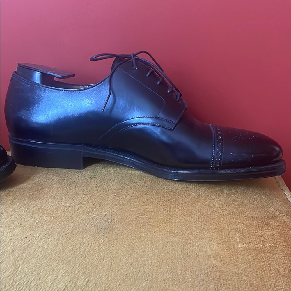 Berluti "Men's" 9.5 Black Leather oxfords - Picture 2 of 7